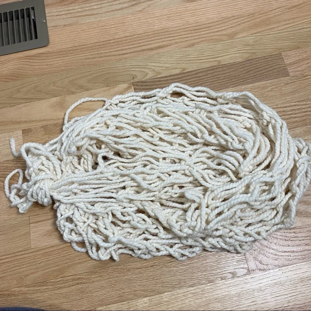 Rope Scarf Boho Hippie Chic Ivory Cream Women’s